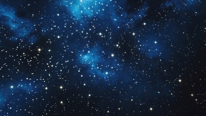 Obraz premium A starry night sky with numerous stars and cosmic clouds.