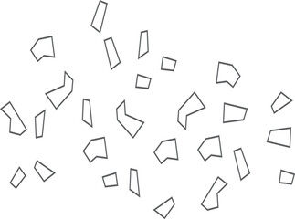 Abstract artistic design with vibrant colors isolated on white background