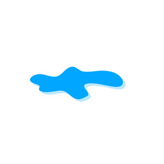 Teardrop and puddle vector