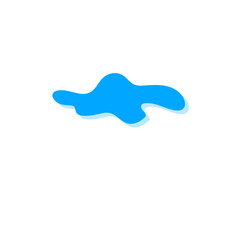 Teardrop and puddle vector