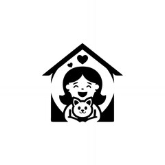 Joyful Person Adopting a Cat From an Animal Shelter With Love