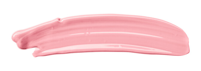 Pink watercolor brush isolated on transparent background