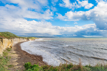 Scenic View of Takise Coastline in Hokkaido, Japan