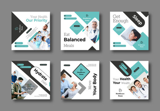 Health Tips Social Media Template