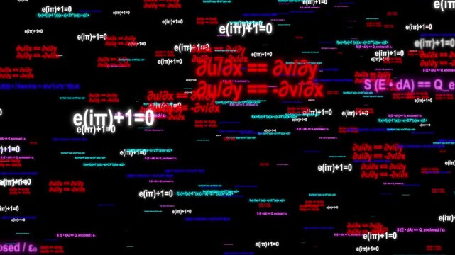 A Digital Display Of Fundamental Chemical Compounds And Their Structures.
Dynamic Mathematical Equations A Digital Visualization Of Euler's Identity, Cauchy-riemann, Gauss's Law, And Advanced Calculus