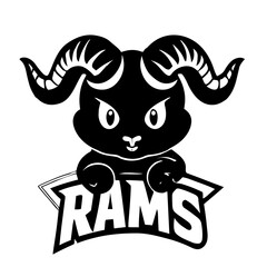 vector illustration of bull ram 