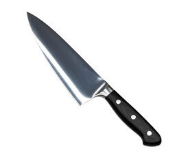 Fototapeta premium Chef’s Knife with Stainless Steel Blade and Black Handle
