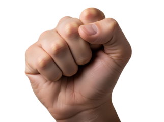 Human Hand Forming Strength and Unity, isolated on transparent background