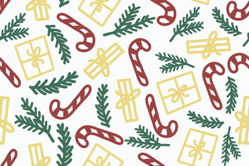 Christmas doodle patterns for fabric backgrounds, etc.