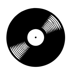 vinyl record isolated on white