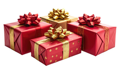 Obraz premium Colorful Gift Boxes with Bows for Celebrations and Special Occasions