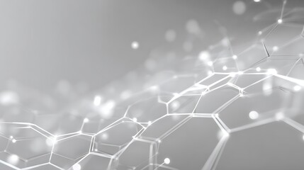 Obraz premium Abstract Digital Network Background - Futuristic Technology and Science Concept