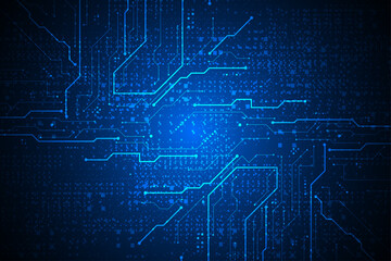 Obraz premium vector futuristic circuit board , Electronic motherboard , Communication and engineering concept , Hi-tech digital technology concept