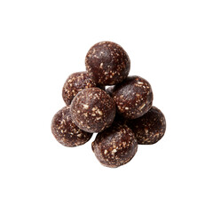 Delicious Chocolate Energy Balls in a Pyramid Shape
