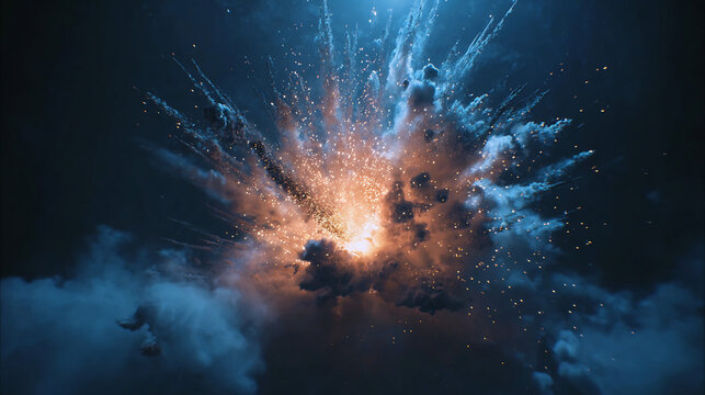 Cosmic Explosion in Deep Space Universe