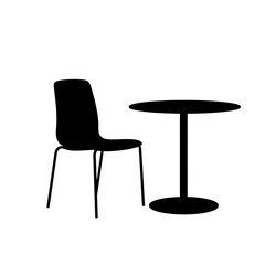 black and white chairs