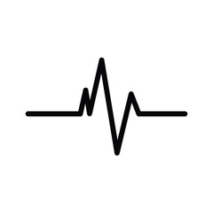 Heart Rate Icon Vector Symbol Illustration