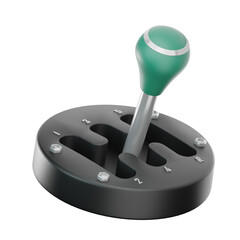 3D Manual Gear Shifter Icon - Vehicle Transmission Control