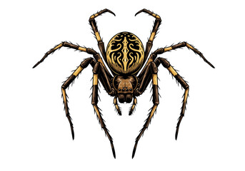 spider on a white background