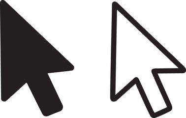 Black and White Cursor Icons pointer mouse