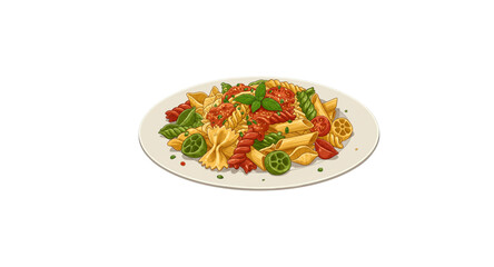 pasta with chicken and vegetables