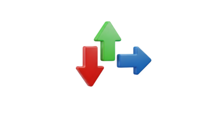 Arrows show different directions. PNG image for website and branding projects.