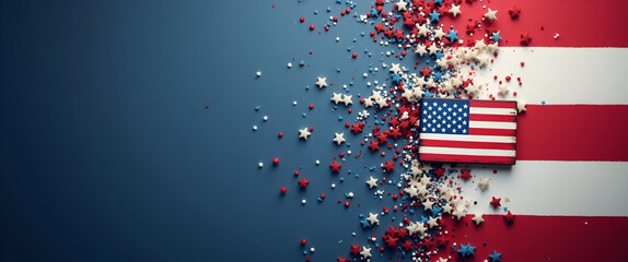 Memorial Day Advertising: Impactful Stock Images with Modern Graphic Design Elements and Strategic Composition for Effective Public Promotion