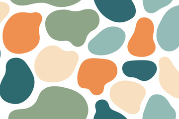Seamless Abstract Organic Shapes Pattern
