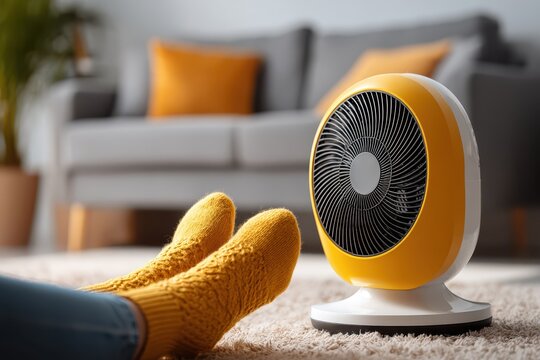 Cozy warmth with electric fan heater