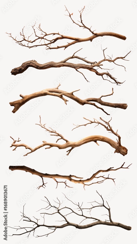 Poster tree branch element set