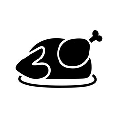 Roasted Thanksgiving Turkey Dinner Icon