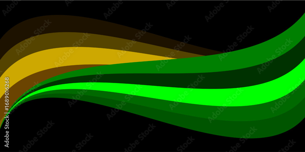 Fototapete an abstract composition of layered wave-like scales, blending diverse motifs and vibrant colors, cre