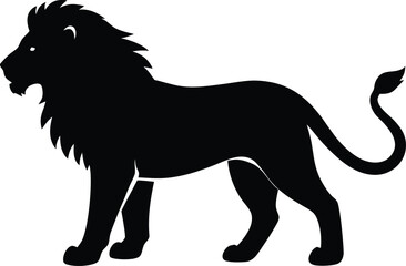 world lion day silhouette vector illustration