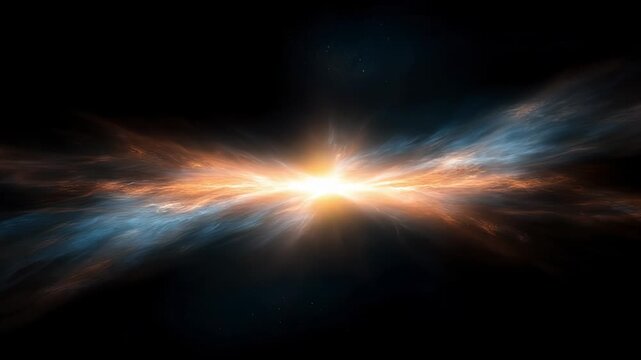 Witness the stunning explosion of colors and light from a faraway galaxy, showcasing nature's beauty in the universe's stunning depths.