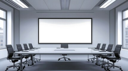 Sleek conference room for professional meetings