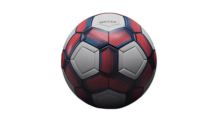 Fototapeta premium A close-up shot of a vibrant soccer ball, ready for action.