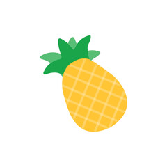 Pineapple Fruit Vector, fresh fruit and Juicy fruit clipart, tropical fruit Illustrations for summer design.