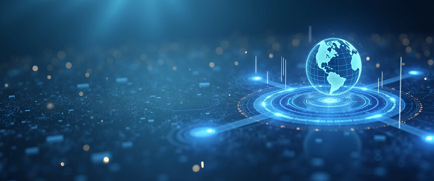 Futuristic Minimalist Wallpaper Design: Expansive Empty Space Showcasing Multi-Currency Digital Wallets, Secure Storage, Cross-Border Transactions & Asset Management