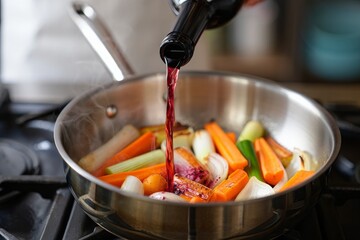 Red Wine Deglazing Pan with Vegetables