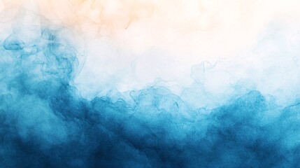 high-resolution soft watercolor background of diluted pastel color flow on paper in powder blue, side-lit with warm tone, glossy watercolor finish