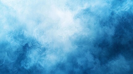 Obraz premium photography background of wet edge pastel painting in powder blue, dreamy atmosphere, glossy watercolor finish
