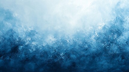 Obraz premium photography background of wet edge pastel painting in powder blue, dreamy atmosphere, glossy watercolor finish