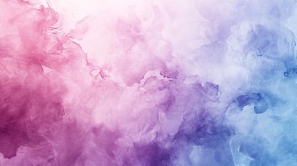 Fototapeta premium wet pastel pigment backdrop of layered pastel watercolor stains in soft lilac, studio softbox lighting, glossy watercolor finish