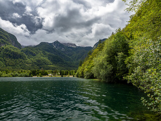 Lake Bohinj in Triglav National Park. Slovenia.
