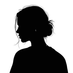 silhouette of a girl