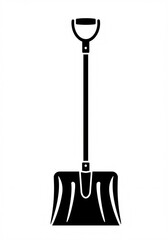 snow shovel vector 