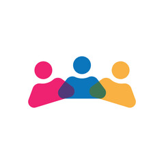 Community, network and social logo design
