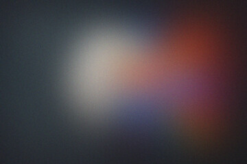 Abstract Background with Dark Grey Blue and Red Orange Hues and Grain texture gradient