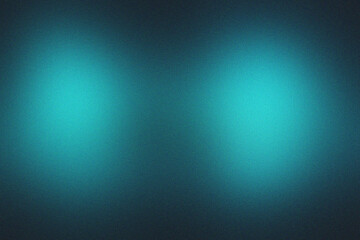 Abstract background with two bright teal glowing circles on a dark blue-green gradient image photo