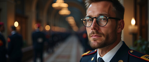 Solemn Military Sacrifice: Evocative Visuals of Honor and Valor in Photo Stock - A Tribute to Courage with Empty Space for Your Creative Touch